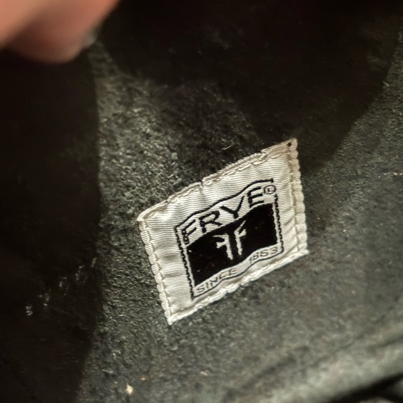 Frye Black Leather Lace Up Boots 8.5 - Picture 7 of 8